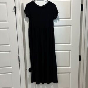 Nicole Miller Classic Black Midi Dress Stretchy